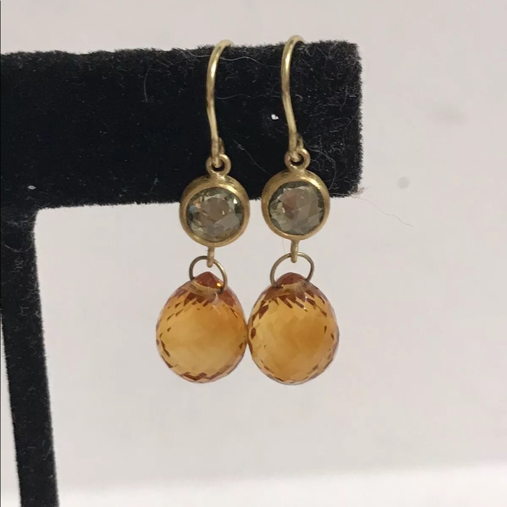 Mallary Marks Green Sapphire Citric Earrings